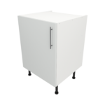 Pre Assembled Modern 600mm fitted kitchen universal base unit matt light grey