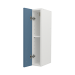 Pre Assembled Modern 150mm fitted kitchen wall unit matt misty blue