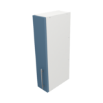 Pre Assembled Modern 150mm fitted kitchen wall unit matt misty blue