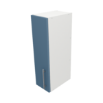 Pre Assembled Modern 200mm fitted kitchen wall unit matt misty blue