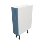 Pre Assembled Modern 200mm fitted kitchen base unit matt misty blue
