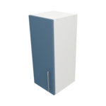Pre Assembled Modern 300mm fitted kitchen wall unit matt misty blue