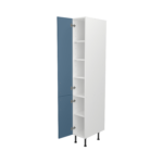 Pre Assembled Modern 300mm Tall Kitchen Larder fitted unit matt misty blue