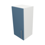 Pre Assembled Modern 350mm fitted kitchen wall unit matt misty blue