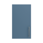 Pre Assembled Modern 400mm fitted kitchen wall unit matt misty blue