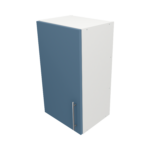 Pre Assembled Modern 400mm fitted kitchen wall unit matt misty blue