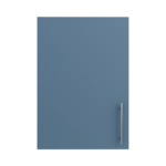 Pre Assembled Modern 500mm fitted kitchen wall unit matt misty blue