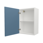 Pre Assembled Modern 500mm fitted kitchen wall unit matt misty blue