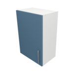 Pre Assembled Modern 500mm fitted kitchen wall unit matt misty blue