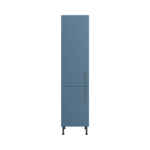 Pre Assembled Modern 500mm Tall Kitchen Larder fitted unit matt misty blue