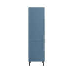 Pre Assembled Modern 600mm Tall Kitchen Larder fitted unit matt misty blue
