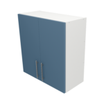 Pre Assembled Modern 700mm fitted kitchen wall unit matt misty blue