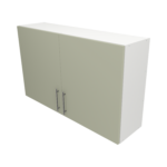Pre Assembled Modern 1200mm fitted kitchen wall unit matt sage green