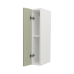 Pre Assembled Modern 150mm fitted kitchen wall unit matt sage green