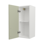 Pre Assembled Modern 300mm fitted kitchen wall unit matt sage green