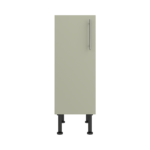 Pre Assembled Modern 300mm fitted kitchen base unit matt sage green