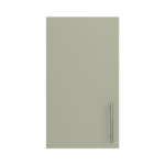 Pre Assembled Modern 400mm fitted kitchen wall unit matt sage green