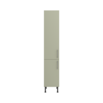 Pre Assembled Modern 400mm Tall Kitchen Larder fitted unit matt sage green
