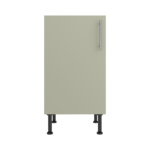 Pre Assembled Modern 450mm fitted kitchen base unit matt sage green