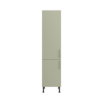 Pre Assembled Modern 500mm Tall Kitchen Larder fitted unit matt sage green