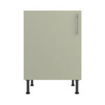 Pre Assembled Modern 600mm fitted kitchen universal base unit matt sage green