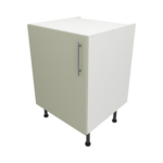 Pre Assembled Modern 600mm fitted kitchen universal base unit matt sage green