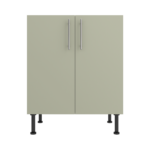 Pre Assembled Modern 700mm fitted kitchen universal base unit matt sage green