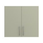 Pre Assembled Modern 800mm fitted kitchen wall unit matt sage green