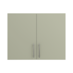 Pre Assembled Modern 900mm fitted kitchen wall unit matt sage green