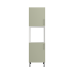 Pre Assembled Modern Single Oven Housing Kitchen Larder fitted Unit Matt sage green