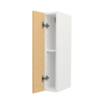 Pre Assembled Modern 150mm fitted kitchen wall unit matt yellow