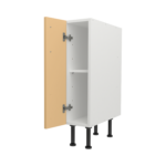 Pre Assembled Modern 200mm fitted kitchen base unit matt yellow