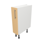 Pre Assembled Modern 200mm fitted kitchen base unit matt yellow