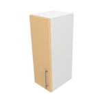 Pre Assembled Modern 250mm fitted kitchen wall unit matt yellow