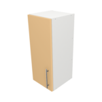 Pre Assembled Modern 300mm fitted kitchen wall unit matt yellow