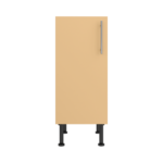 Pre Assembled Modern 350mm fitted kitchen base unit matt yellow