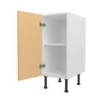 Pre Assembled Modern 350mm fitted kitchen base unit matt yellow