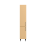 Pre Assembled Modern 400mm Tall Kitchen Larder fitted unit matt yellow