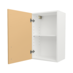Pre Assembled Modern 450mm fitted kitchen wall unit matt yellow