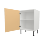 Pre Assembled Modern 600mm fitted kitchen universal base unit matt yellow