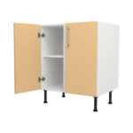 Pre Assembled Modern 700mm fitted kitchen universal base unit matt yellow