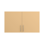 Pre Assembled Modern 1200mm fitted kitchen wall unit matt yellow