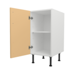 Pre Assembled Modern 400mm fitted kitchen base unit matt yellow