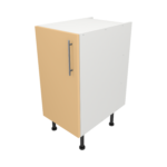 Pre Assembled Modern 400mm fitted kitchen base unit matt yellow