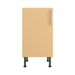 Pre Assembled Modern 450mm fitted kitchen base unit matt yellow