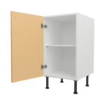 Pre Assembled Modern 450mm fitted kitchen base unit matt yellow