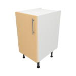 Pre Assembled Modern 450mm fitted kitchen base unit matt yellow