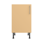 Pre Assembled Modern 500mm fitted kitchen base unit matt yellow