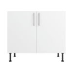 Pre Assembled Modern 1000mm fitted kitchen universal base unit matt white