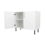 Pre Assembled Modern 1000mm fitted kitchen universal base unit matt white
